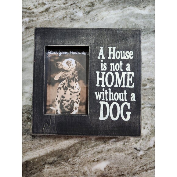 Dog Block Picture Frame - Picture 1 of 4